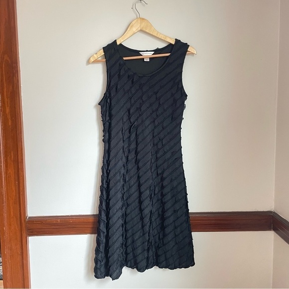 Christopher & Banks Dresses & Skirts - Christopher & Banks Blue Ruffled Sleeveless Mini Dress